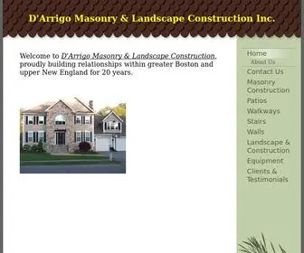 Darrigomlc.net(D'Arrigo Masonry & Landscape Construction) Screenshot