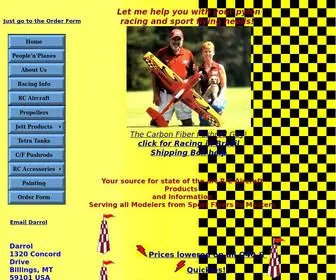 Darrolcady.com(Darrol Cady R/C Model Aircraft Racing and Electric Supplies) Screenshot