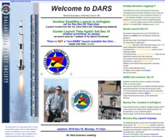 Dars.org(Dallas Area Rocket Society) Screenshot