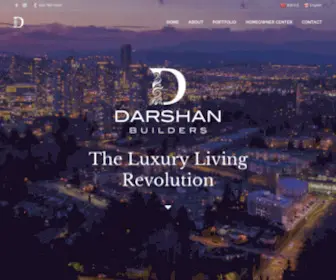 Darshanbuilders.com(The Luxury Living Revolution) Screenshot