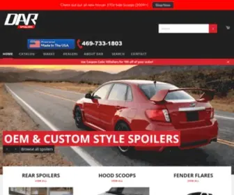 Darspoilers.com(Custom Aftermarket Car Spoilers) Screenshot
