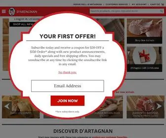 Dartagnan.com(D'Artagnan Foods) Screenshot