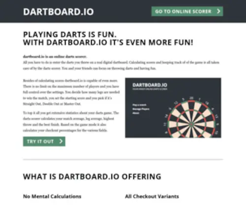 Dartboard.io(Online Darts Scorer) Screenshot