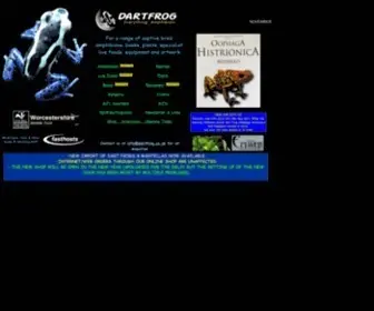 Dartfrog.co.uk(Everything for the Amphibian Keeper) Screenshot