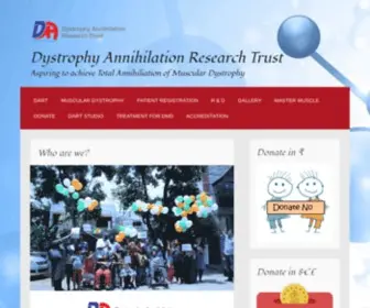 Dartindia.in(Dystrophy Annihilation Research Trust [DART]) Screenshot