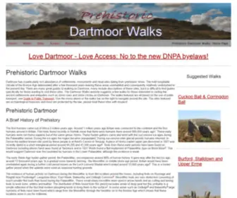 Dartmoorwalks.org.uk(Prehistoric Dartmoor Walks) Screenshot