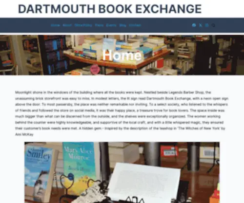 Dartmouthbookexchange.ca(Dartmouth Book Exchange) Screenshot