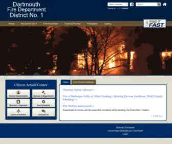 Dartmouthfire.com(Dartmouth, MA Fire District #1) Screenshot