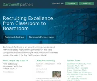 Dartmouthpartners.com(Dartmouth Partners Recruitment Agency) Screenshot
