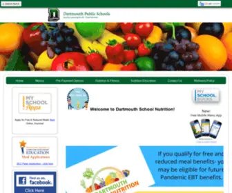 Dartmouthschoolmeals.com(School Nutrition and Fitness) Screenshot