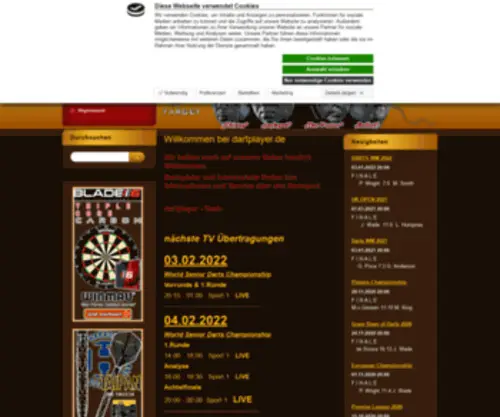 Dartplayer.de(Dartplayer) Screenshot