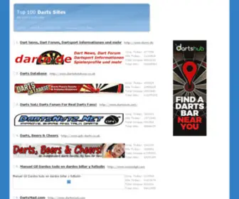 Darts100.com(Top 100 Darts Sites) Screenshot