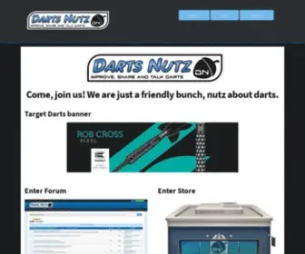 Dartsnutz.net(Darts Nutz Darts Forum) Screenshot