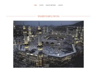 Darulhudausa.org(Masjid Dar ul Huda) Screenshot