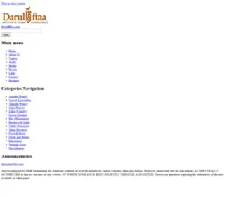 Daruliftaa.com(Darul Iftaa) Screenshot