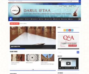 Daruliftaa.net(Islamic Q&A and Islamic Finance with Mufti Ebrahim Desai) Screenshot