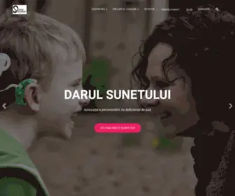 Darulsunetului.ro(Asociația persoanelor cu deficiențe de auz „Darul Sunetului”) Screenshot