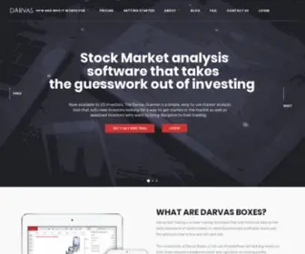 Darvas.com(Darvas box stock trading software gives you stock market AI software) Screenshot