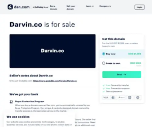 Darvin.co(Der Domainname steht zum Verkauf) Screenshot