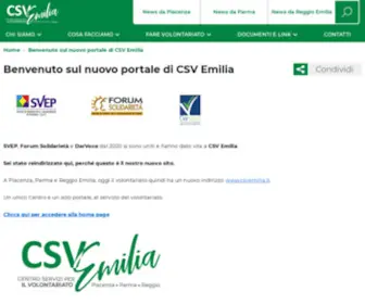 Darvoce.org(Benvenuto sul nuovo portale di CSV Emilia) Screenshot