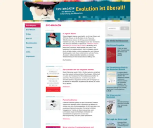 Darwin-Jahr.de(Evo-Magazin) Screenshot