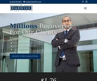 Darwishfirm.com(Personal Injury Attorney Los Angeles CA) Screenshot