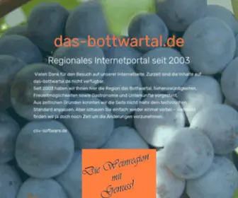 Das-Bottwartal.de(Willkommen in der Weinregion Bottwartal) Screenshot