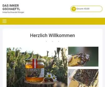 Das-Imker-GSchaeftl.at(Imkerfachhandel Klinger) Screenshot