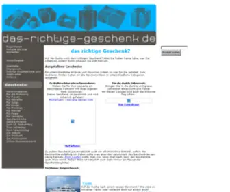 Das-Richtige-Geschenk.de(Das Richtige Geschenk) Screenshot