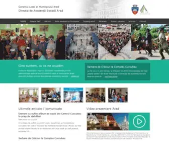 Dasarad.ro(Direcţia de Asistenţă Socială Arad) Screenshot
