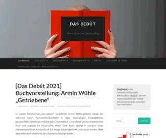 Dasdebuet.com(Mehr als nur ein Literaturblog) Screenshot