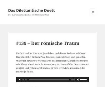 Dasdilettantischeduett.de(Der Buchclub ohne B) Screenshot