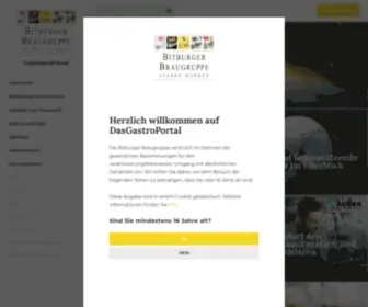 Dasgastroportal.de(Gastronomie-Services der Bitburger Braugruppe) Screenshot