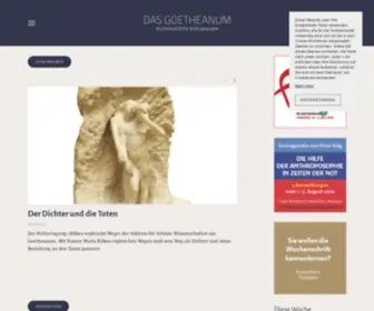 Dasgoetheanum.com(Die) Screenshot