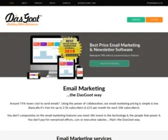 Dasgoot.co.uk(Low Cost Email Marketing & Newsletter Software UK) Screenshot