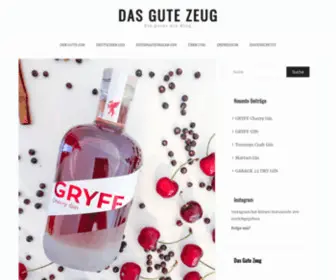 Dasgutezeug.org(Ein guter Gin Blog) Screenshot