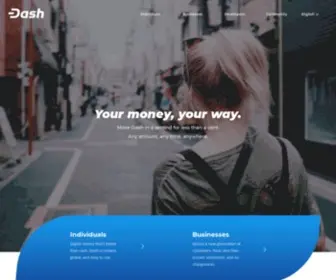 Dash.org(Dash is Digital Cash You Can Spend Anywhere) Screenshot