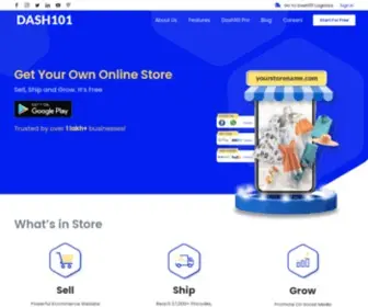 Dash101.com(Create Your Own Free Online Store & Sell Online) Screenshot