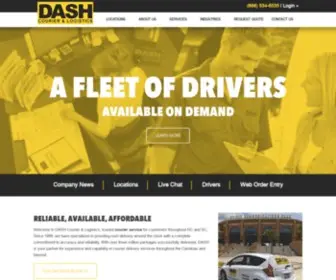 Dashcourier.com(Courier Services in Raleigh) Screenshot