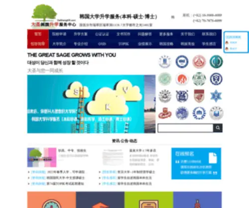 Dashengkr.com(大圣韩国升学服务中心) Screenshot