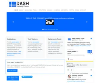 Dashif.org(DASH Industry Forum) Screenshot