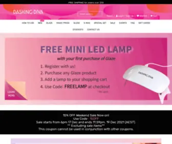 Dashingdiva.com.au(Press on Nails) Screenshot