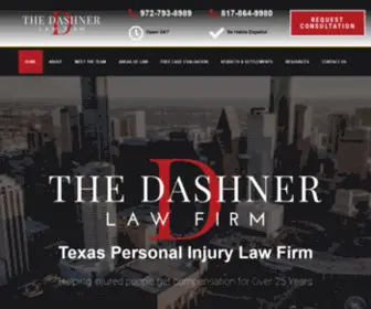 Dashnerlaw.com(Dashner Law Firm) Screenshot