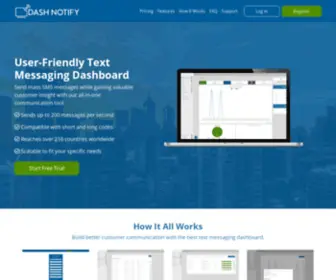 Dashnotify.com(User-Friendly Mass Text Messaging Dashboard) Screenshot