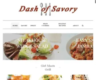 Dashofsavory.com(Food Blog) Screenshot
