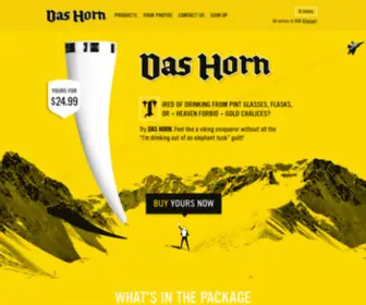 Dashorn.com(The classic drinking horn in a modern design. Das horn) Screenshot