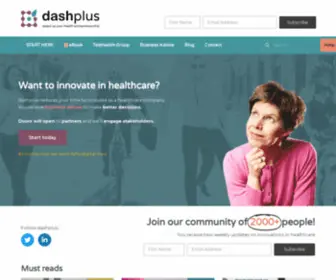 Dashplus.be(Best Future Business Ideas For Health Entrepreneurship And Innovation) Screenshot