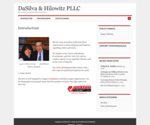 Dasilvahilowitz.com(Excellence in Trusts and Estates Law) Screenshot