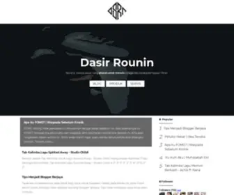 Dasirrounin.com(Blog Dasir Rounin) Screenshot