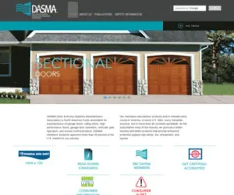 Dasma.com(Door & Access Systems Manufacturers Association) Screenshot